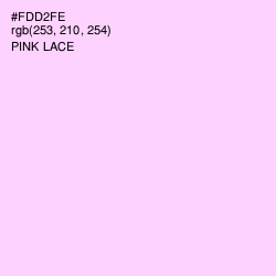 #FDD2FE - Pink Lace Color Image